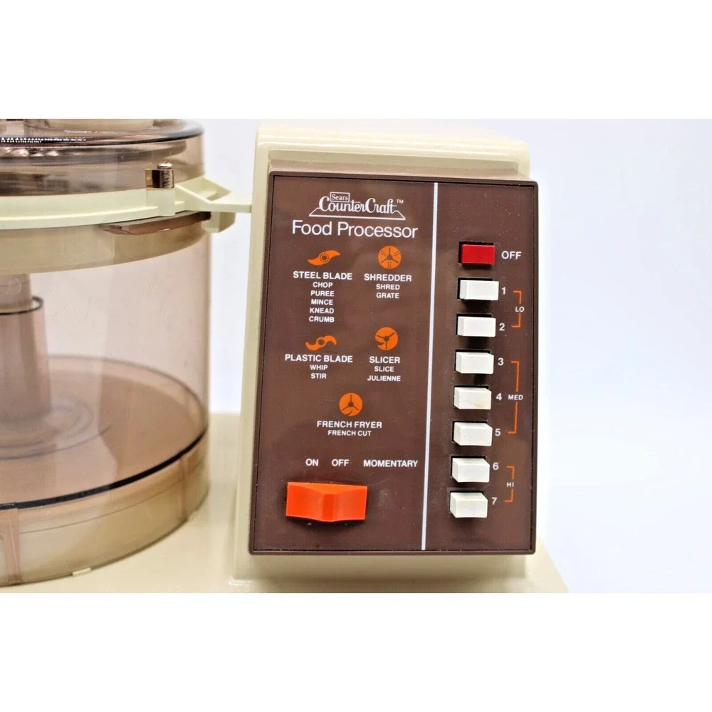 Vtg SEARS FOOD PROCESSOR 7-SPEED‎ Blender Appliance COUNTER CRAFT 400 Works